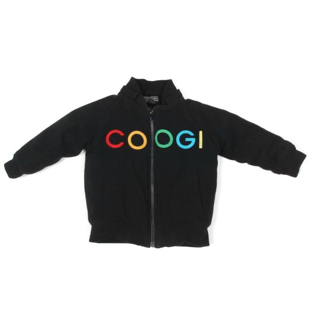 Coogi Jacket Toddler 2T Bold Rainbow on Black Australia Baby Vintage Y2K 90s 262